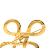 Secondhand Chanel CC Gold Plated Infinity Brooch