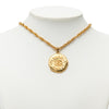 Secondhand Chanel CC Gold Plated Medallion Pendant Necklace