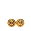 Secondhand Chanel CC Gold Plated Round Clip On Earrings