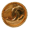 Secondhand Chanel CC Gold Plated Round Clip On Earrings