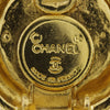 Secondhand Chanel CC Gold Plated Round Clip On Earrings