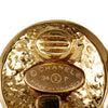 Secondhand Chanel CC Gold Plated Round Clip On Earrings
