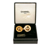 Secondhand Chanel CC Gold Plated Round Clip On Earrings