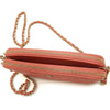Secondhand Chanel CC Quilted Caviar Double Zip Clutch With Chain