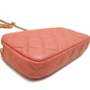 Secondhand Chanel CC Quilted Caviar Double Zip Clutch With Chain