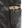 Secondhand Chanel CC Quilted Caviar Phone Holder With Chain