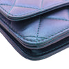 Secondhand Chanel CC Quilted Iridescent Lambskin Wallet on Chain