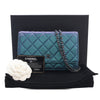 Secondhand Chanel CC Quilted Iridescent Lambskin Wallet on Chain