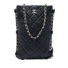 Secondhand Chanel CC Quilted Lambskin Chain Around Phone Holder Crossbody