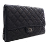Secondhand Chanel CC Quilted Lambskin Flap Clutch with Chain