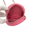 Secondhand Chanel CC Quilted Lambskin Round Clutch With Chain