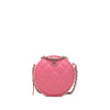 Secondhand Chanel CC Quilted Lambskin Round Clutch With Chain