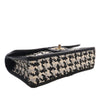 Secondhand Chanel CC Woven Lambskin and Viscose Houndstooth Single Flap