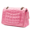 Secondhand Chanel Coco Croc Quilted Satin Reissue 2.55 Double Flap 224