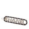 Chanel Gold Plated Lambskin Allure Logo Hair Clip Secondhand