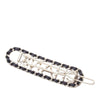 Chanel Gold Plated Lambskin Allure Logo Hair Clip Secondhand