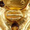Secondhand Chanel Gold Plated Strass Diamond Shape Clip On Earrings