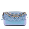 Secondhand Chanel Iridescent Aged Calfskin Gabrielle Double Zip Clutch with Chain