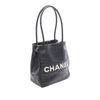Secondhand Chanel Lambskin Embossed Camellia Logo Tote