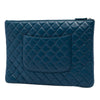 Secondhand Chanel Large Quilted Lambskin O Case Clutch