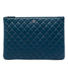 Secondhand Chanel Large Quilted Lambskin O Case Clutch