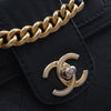 Secondhand Chanel Large Quilted Sheepskin Front Chain Flap