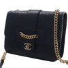 Secondhand Chanel Large Quilted Sheepskin Front Chain Flap