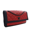 Secondhand Chanel Medium CC Bicolor Quilted Lambskin Grosgrain Single Flap