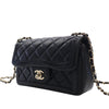 Secondhand Chanel Mini CC Quilted Shiny Lambskin Half Flap