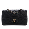 Secondhand Chanel Mini CC Quilted Shiny Lambskin Half Flap