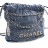 Secondhand Chanel Mini Denim Studded 22 Handbag