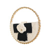 Secondhand Chanel Mini Lambskin Round Camellia Clutch