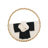 Secondhand Chanel Mini Lambskin Round Camellia Clutch
