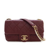 Secondhand Chanel Mini Quilted Calfskin Crystal Pearls Chain Flap