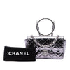 Secondhand Chanel Mini Quilted Metallic Calfskin Ring Top Handle Flap