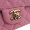 Secondhand Chanel Mini Rectangular Bicolor Quilted Lambskin Top Handle Flap