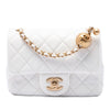 Secondhand Chanel Mini Square Classic Lambskin Pearl Crush Single Flap