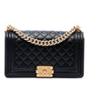 Secondhand Chanel Old Medium Quilted Lambskin Boy Flap