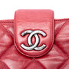 Secondhand Chanel Quilted Glazed Calfskin Coco Pleats Chain Clutch