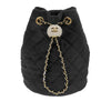 Secondhand Chanel Quilted Velvet Crystal Pearl Crush Bucket Bag