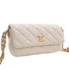 Secondhand Chanel Small CC Quilted Caviar Twist Your Buttons Flap