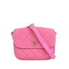 Secondhand Chanel Small CC Quilted Denim Messenger Flap