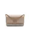 Secondhand Chanel Small CC Stitched Caviar and Suede Lady Coco Flap