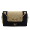 Secondhand Chanel Small Quilted Bicolor Grosgrain Mademoiselle Single Flap