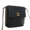 Secondhand Chanel Small Quilted Calfskin Chain Hobo Flap
