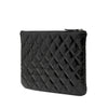 Secondhand Chanel Small Quilted Crinkled Patent O Case Clutch
