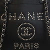 Secondhand Chanel Small Studded Caviar Deauville Tote