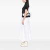 Secondhand Chanel Tricolor Canvas and Leather No 5 Giant Mademoiselle Lock Flap Bag