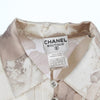 Chanel Beige Silk Floral Dress - 2000s Second hand