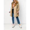 Secondhand A.N.G.E.L.O. Vintage Cult Beige Fabric and Fox Fur Trench - '70s